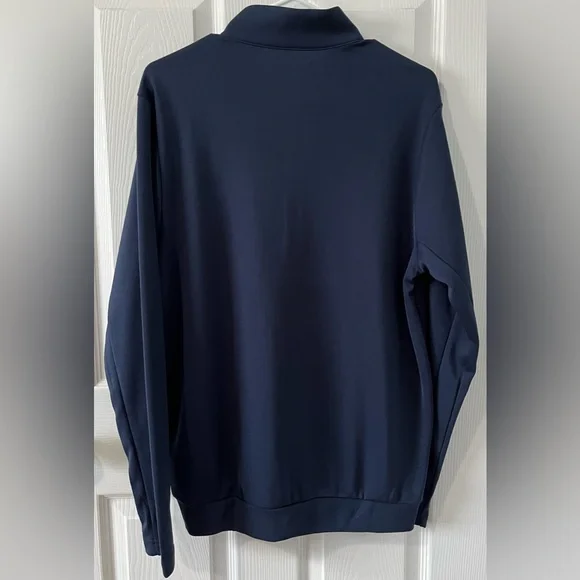 Antigua Chicago Bears 1/4 zip pullover sweatshirt. Sz Medium. Navy Blue - Picture 2 of 2